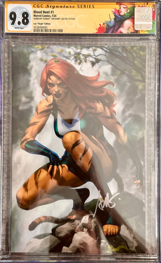 Blood Hunt #1 - Signed by Stanley Artgerm Lau - CGC SS 9.8