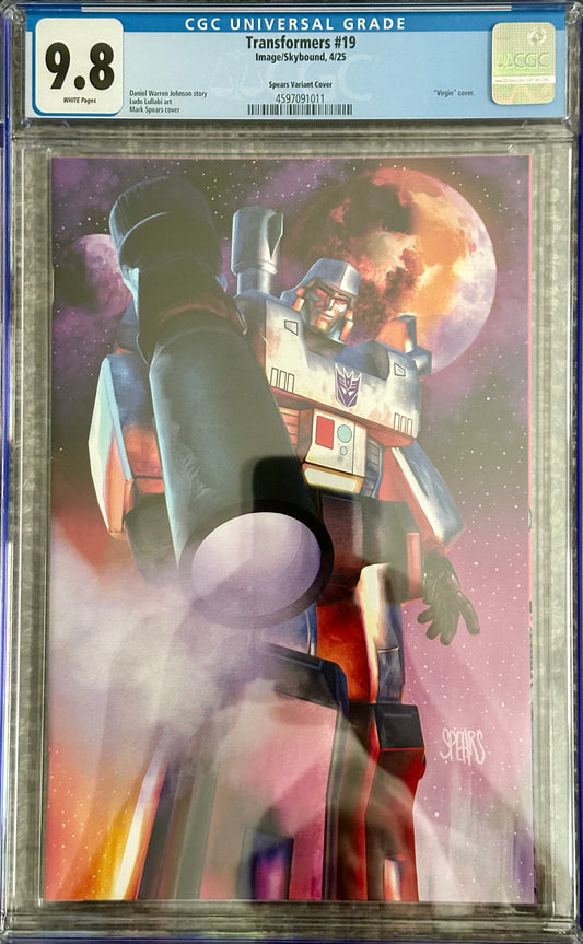 Transformers #19 - Mark Spears Virgin Variant Cover - CGC 9.8