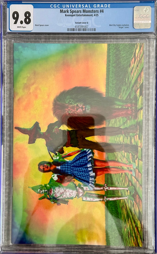 Mark Spears Monsters #4 - Bird City Comics Yellowbrick Road Cover Q - CGC 9.8