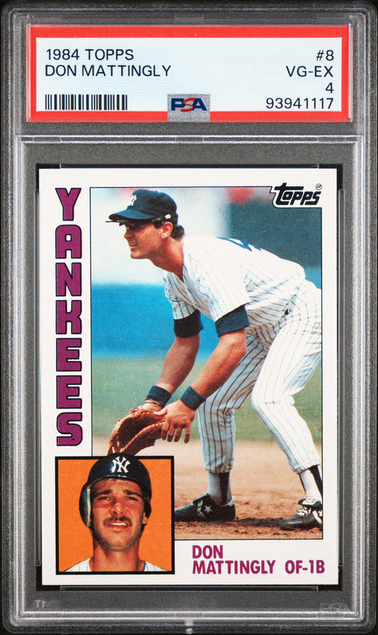 1984 Topps Don Mattingly RC #8 - PSA 4