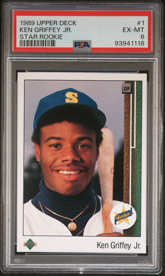 1989 Upper Deck Ken Griffey Jr. RC #1 - PSA 6