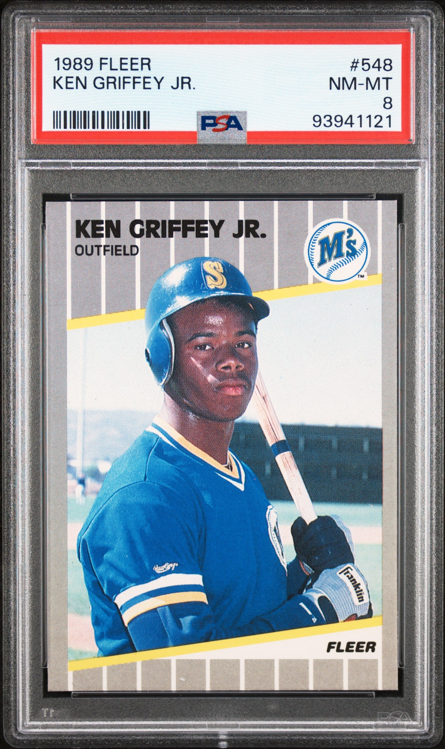 1989 Fleer Ken Griffey Jr. RC #548 - PSA 8