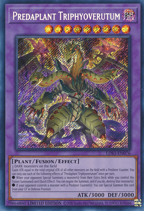 Predaplant Triphyoverutum [LDS3-EN076] Secret Rare