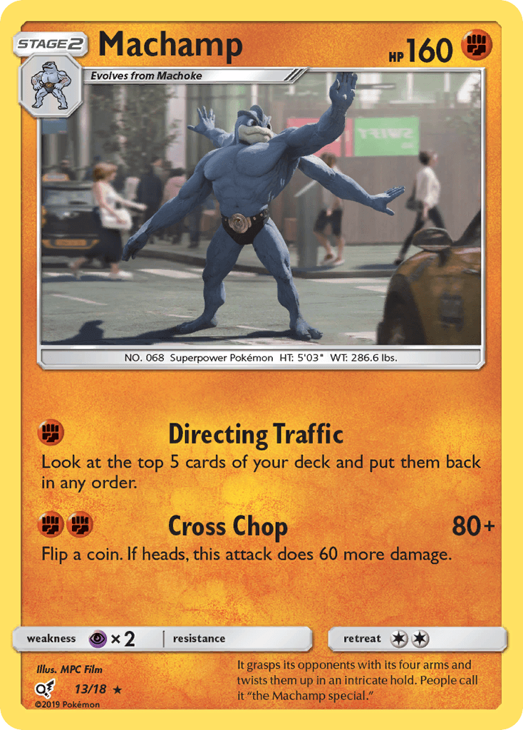 Machamp (13/18) [Sun & Moon: Detective Pikachu]