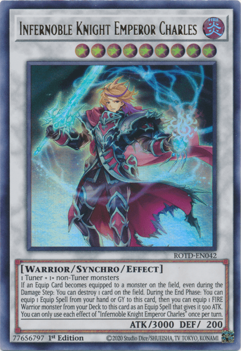 Infernoble Knight Emperor Charles [ROTD-EN042] Ultra Rare