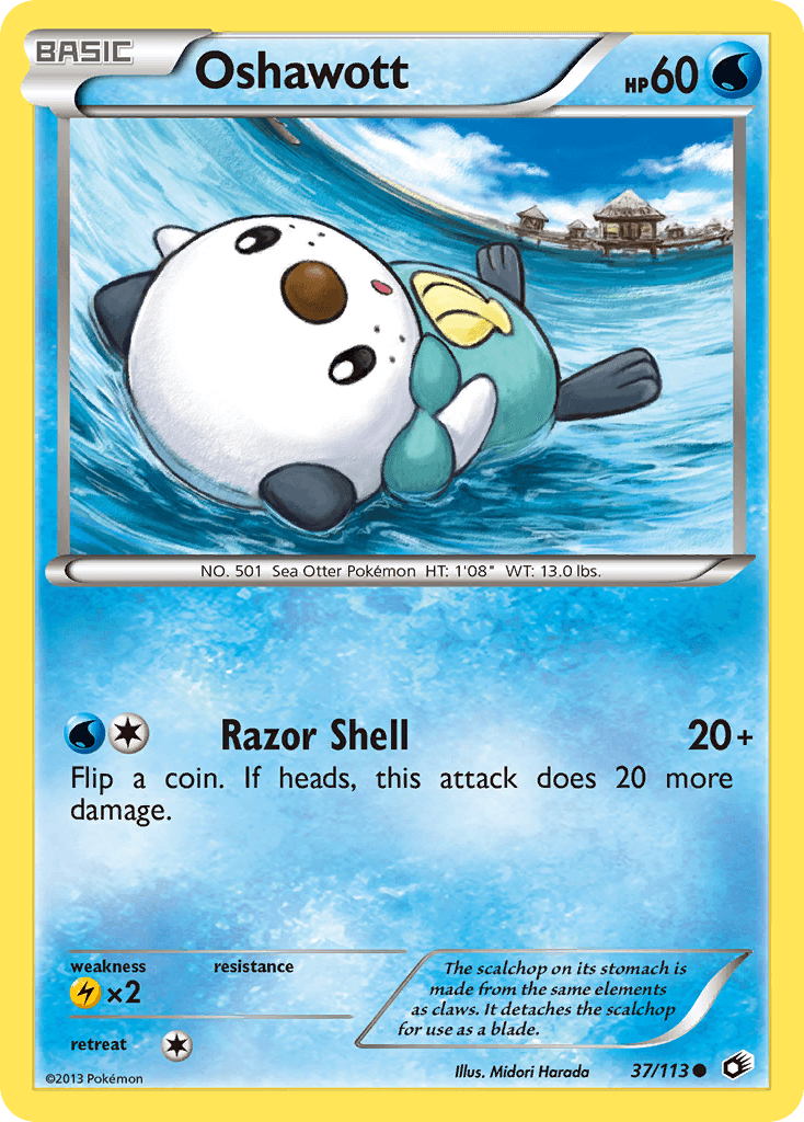 Oshawott (37/113) [Black & White: Legendary Treasures]