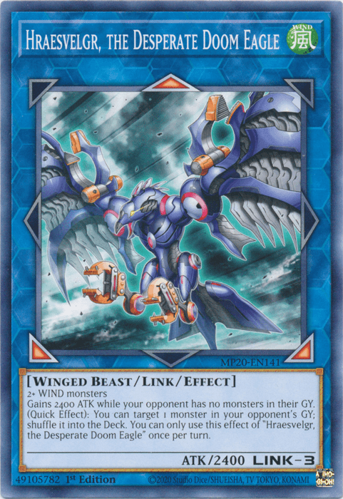 Hraesvelgr, the Desperate Doom Eagle [MP20-EN141] Common