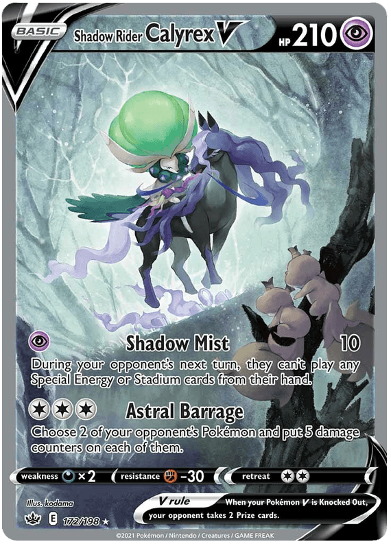Shadow Rider Calyrex V (172/198) [Sword & Shield: Chilling Reign]