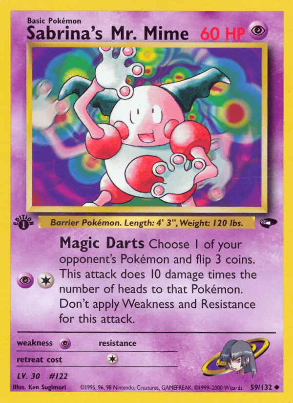 Sabrina's Mr. Mime (59/132) [Gym Challenge 1st Edition]
