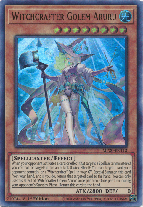 Witchcrafter Golem Aruru [MP20-EN113] Ultra Rare
