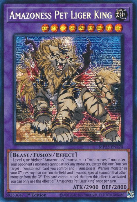 Amazoness Pet Liger King [MP23-EN224] Prismatic Secret Rare
