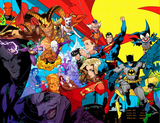 BATMAN SUPERMAN WORLDS FINEST #50 COVER A DAN MORA WRAPAROUND