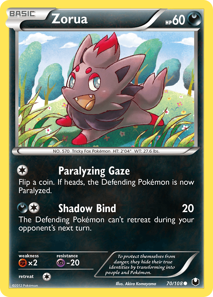 Zorua (70/108) [Black & White: Dark Explorers]