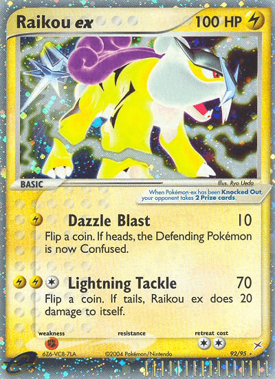 Raikou ex (92/95) [EX: Team Magma vs Team Aqua]