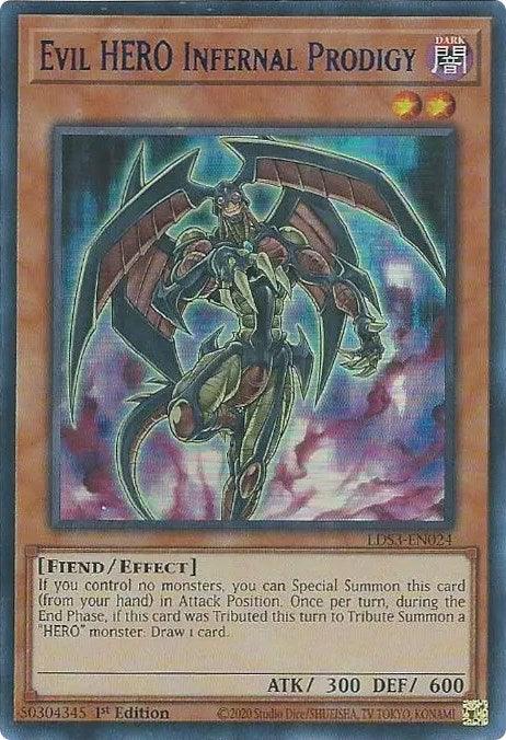 Evil HERO Infernal Prodigy (Blue) [LDS3-EN024] Ultra Rare
