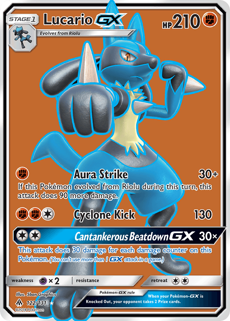 Lucario GX (122/131) [Sun & Moon: Forbidden Light]
