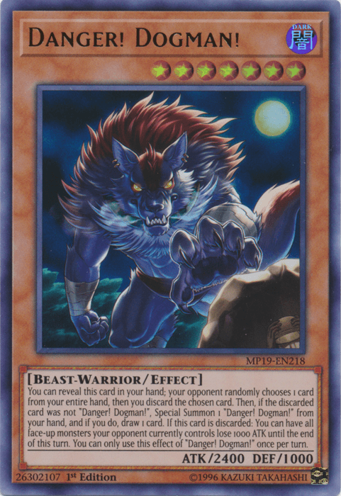 Danger! Dogman! [MP19-EN218] Ultra Rare