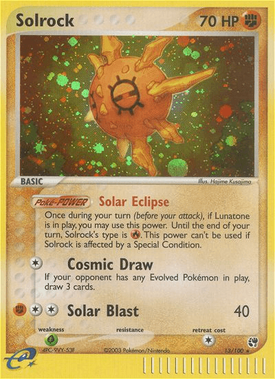 Solrock (13/100) [EX: Sandstorm]