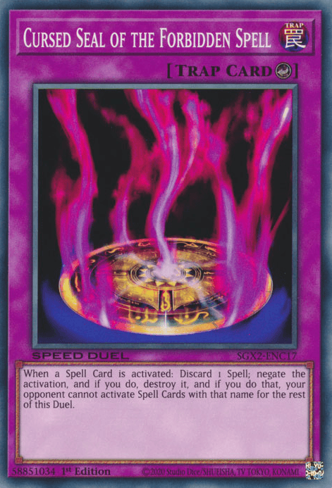 Cursed Seal of the Forbidden Spell [SGX2-ENC17] Common