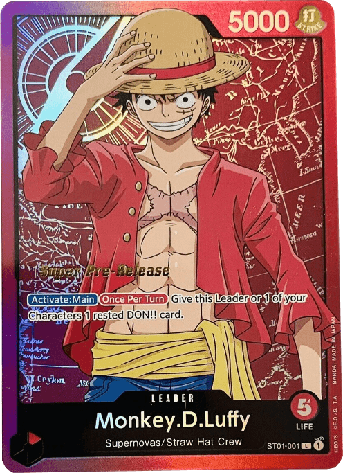 Monkey.D.Luffy (001) [Super Pre-Release Starter Deck: Straw Hat Crew]
