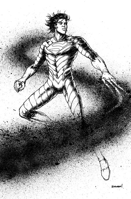 ABSOLUTE SUPERMAN #18 COVER D CHRIS BURNHAM CARD STOCK