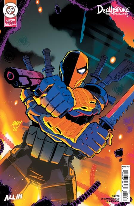 DEATHSTROKE THE TERMINATOR #1 COVER G INC 1:25 TONY FLEECS CARD STOCK VARIANT