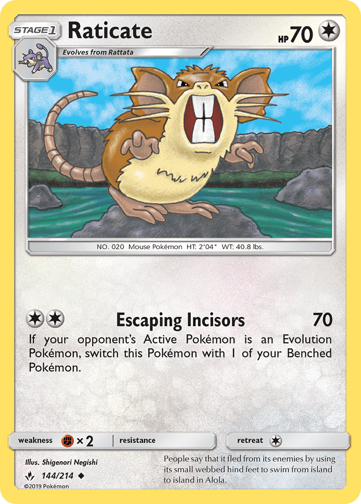 Raticate (144/214) [Sun & Moon: Unbroken Bonds]