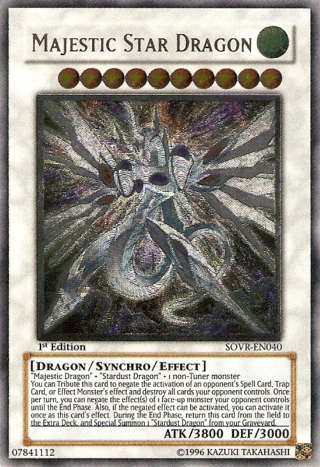 Majestic Star Dragon [SOVR-EN040] Ultimate Rare