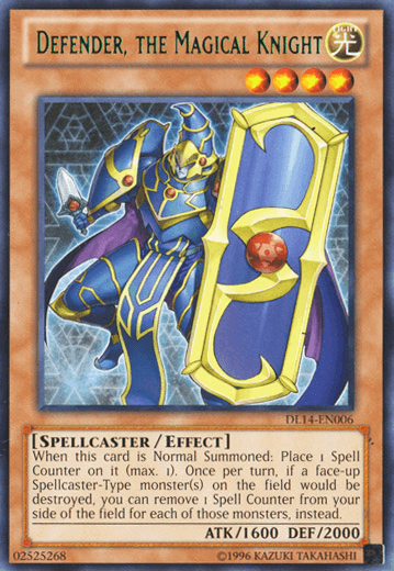 Defender, the Magical Knight (Green) [DL14-EN006] Rare
