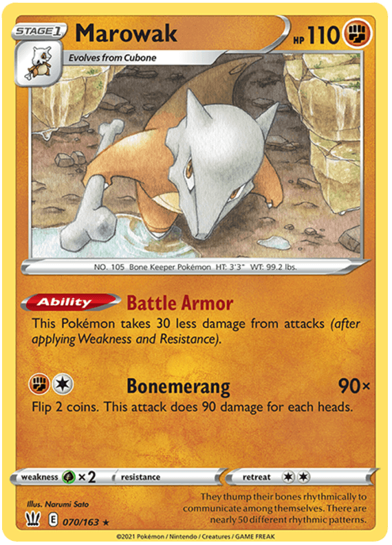 Marowak (070/163) [Sword & Shield: Battle Styles]