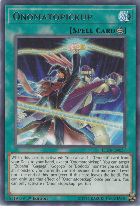 Onomatopickup [LED6-EN037] Rare