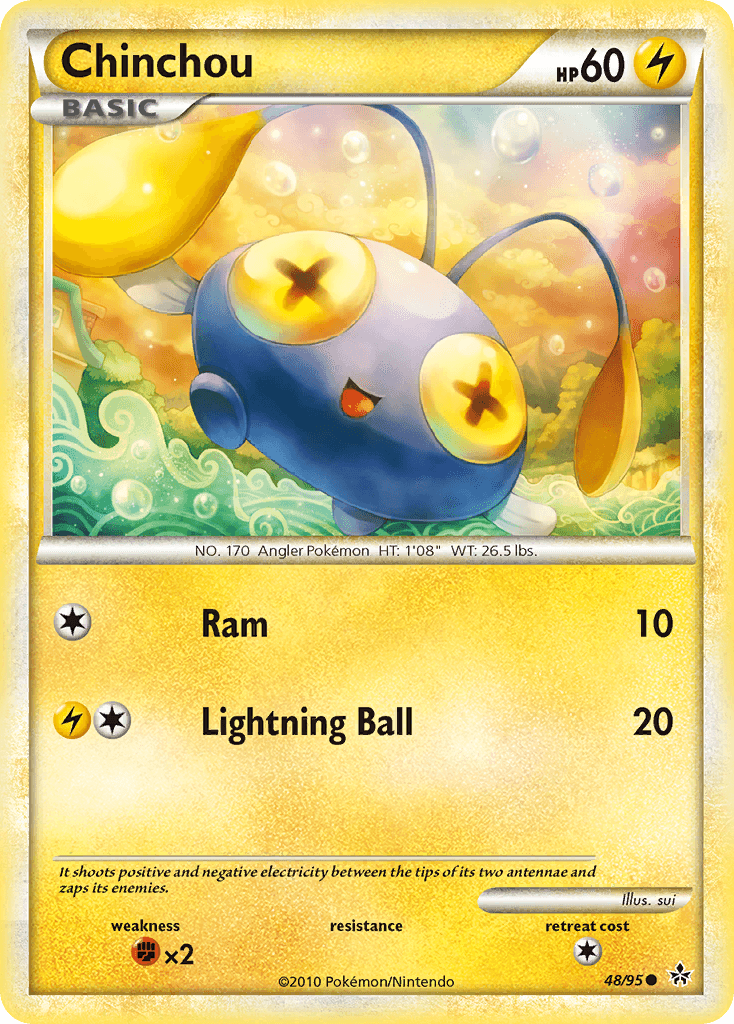 Chinchou (48/95) [HeartGold & SoulSilver: Unleashed]