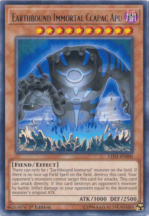 Earthbound Immortal Ccapac Apu [LED5-EN000] Rare
