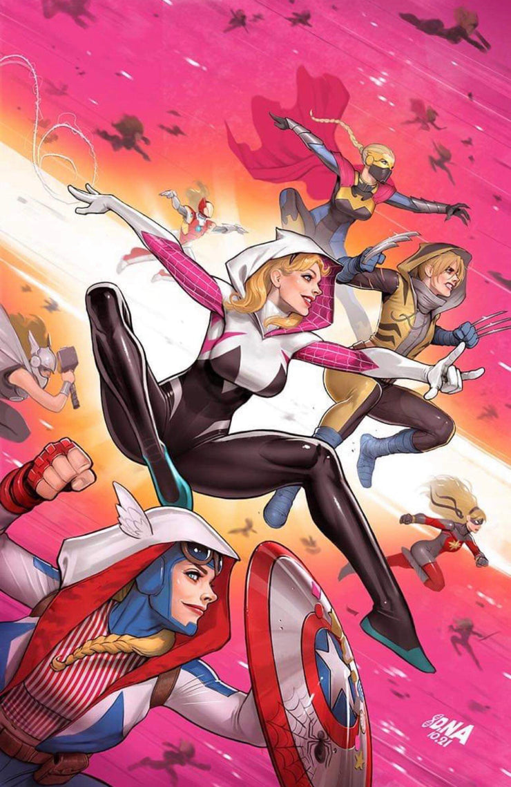 [Signed by David Nakayama] SPIDER-GWEN: GWENVERSE #1 Virgin DAVID NAKAYAMA EXCLUSIVE VAR (11/02/2022)