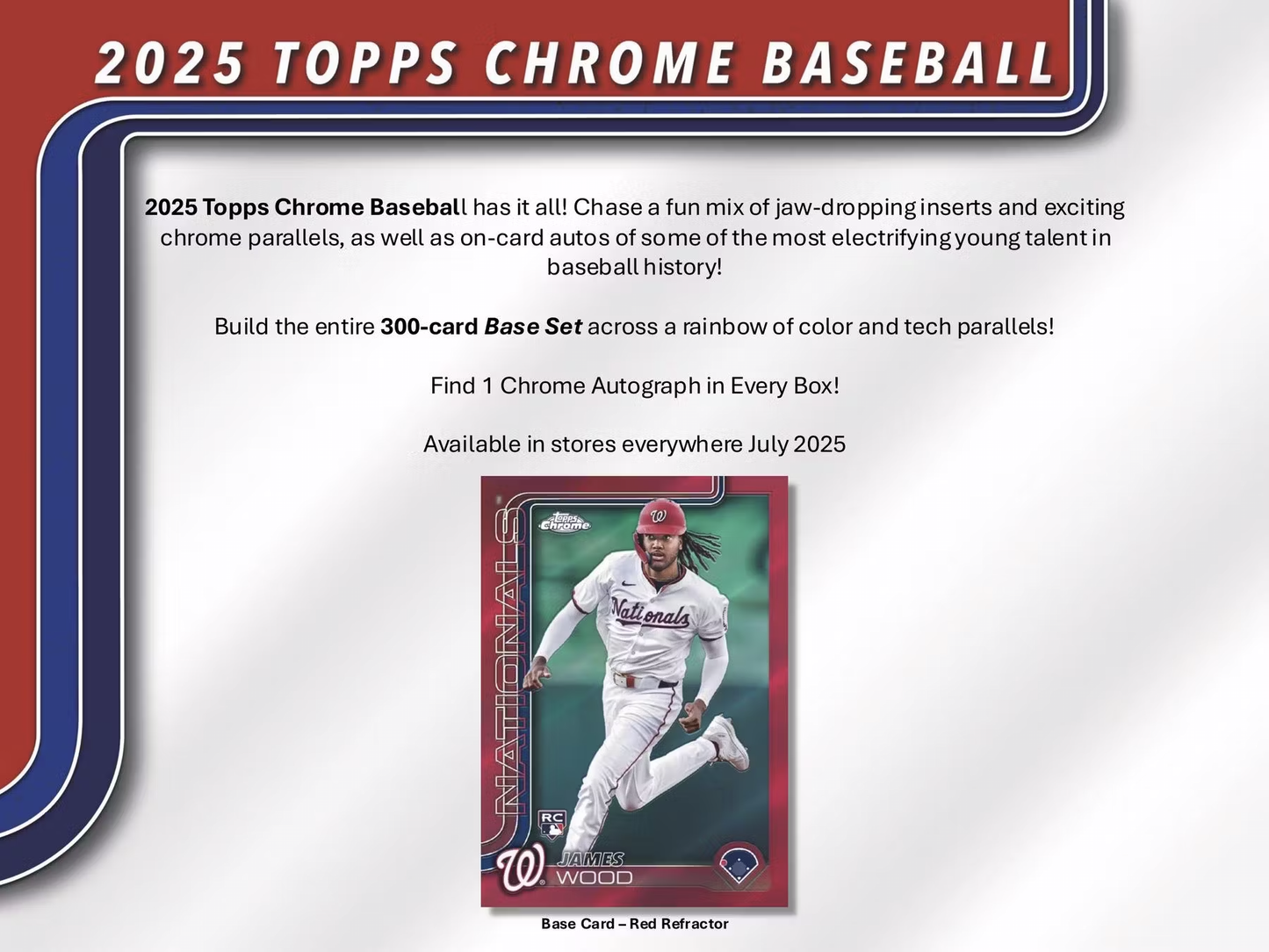 2025 Topps Chrome Baseball Hobby Box (Pre-Sale)