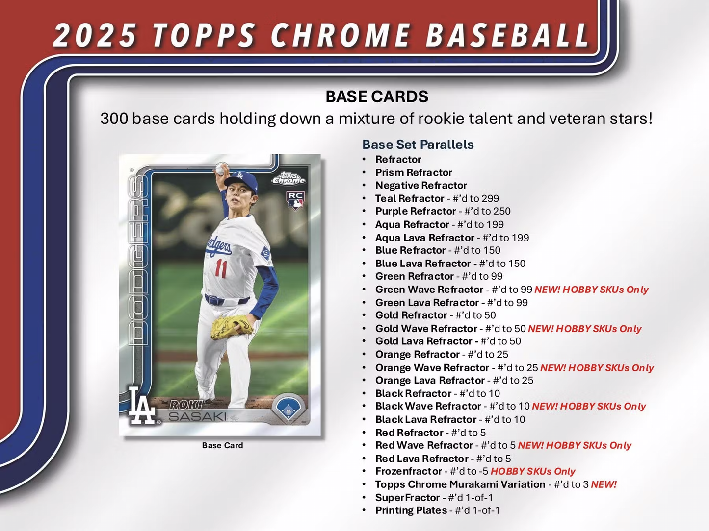 2025 Topps Chrome Baseball Hobby Box (Pre-Sale)